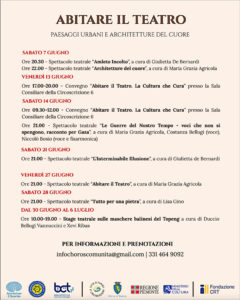 Abitare il Teatro: Programma